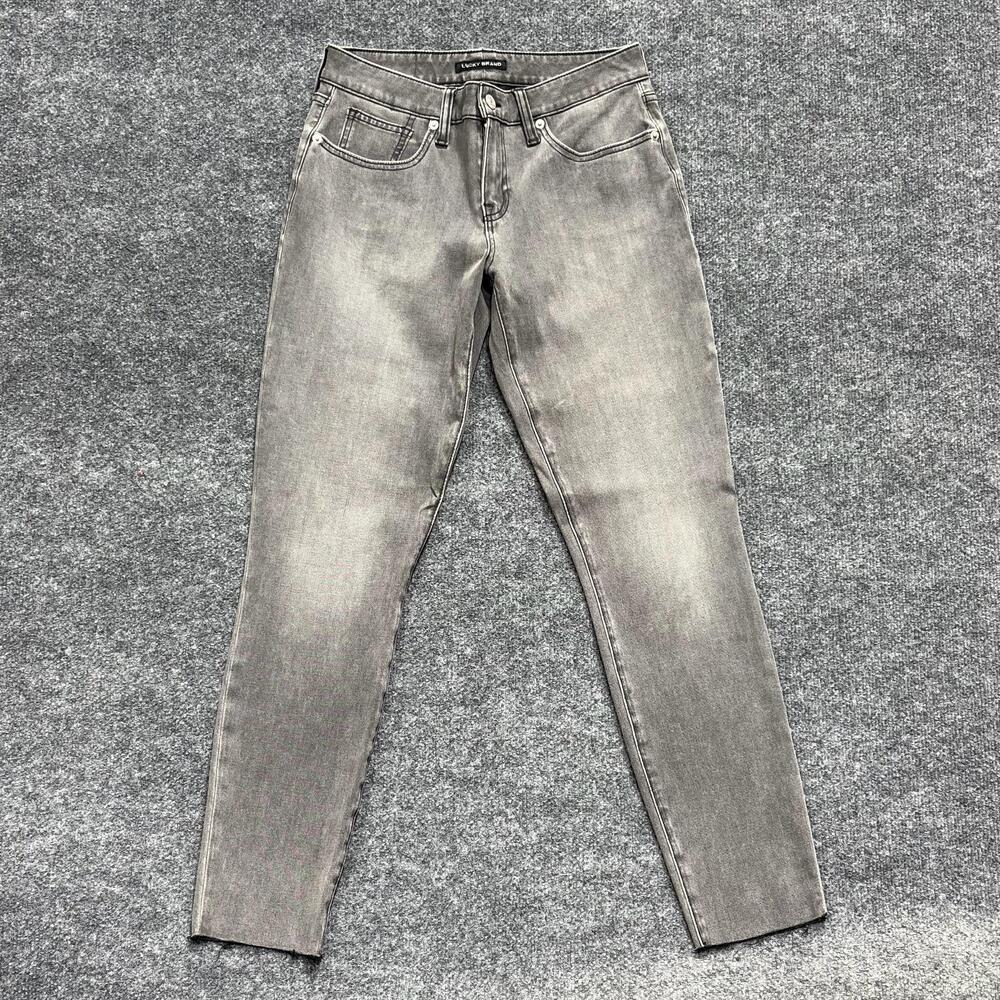 Lucky Brand Jeans Womens 6/28 R Gray Charcoal Low Rise Lolita Skinny Stretch